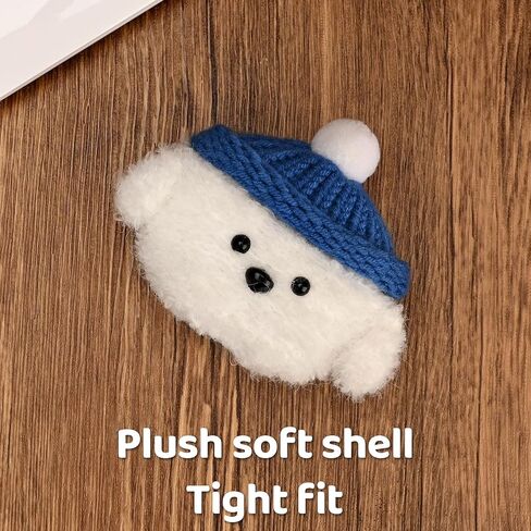 Plush Case Compatible with Beats Studio Buds/Beats Studio Buds+,Hand Knitted Cartoon Headphone Case,Rechargeable Headphone Headphone Case,Creative Fun Cute Knitted Plush Headphone Case in Saudi Arabia