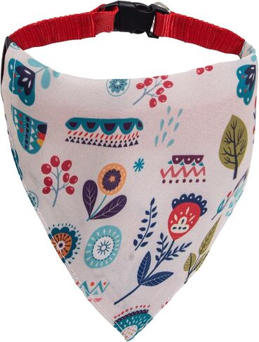 Dog's Collar with Bandanas for Small and Meidum Puppy Novelty Printed Pet Scarf,Colore Bone,Large in Saudi Arabia