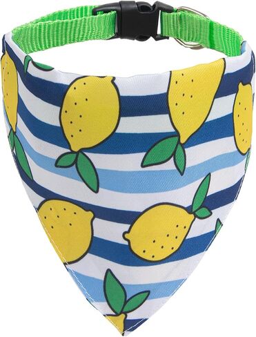 Dog's Collar with Bandanas for Small and Meidum Puppy Novelty Printed Pet Scarf,Colore Bone,Large in Saudi Arabia