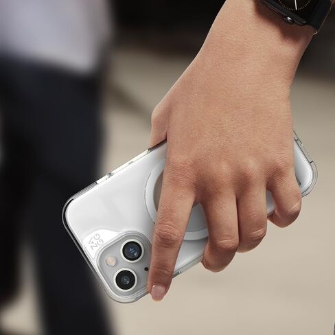 حافظة هاتف ZAGG Crystal Palace Snap iPhone 15/14/13 شفافة مع مسند مدمج - حماية من السقوط (13أقدام/4م)، جرافين متين، حافظة هاتف MagSafe مقاومة للاصفرار، ومقاومة للخدش in Saudi Arabia
