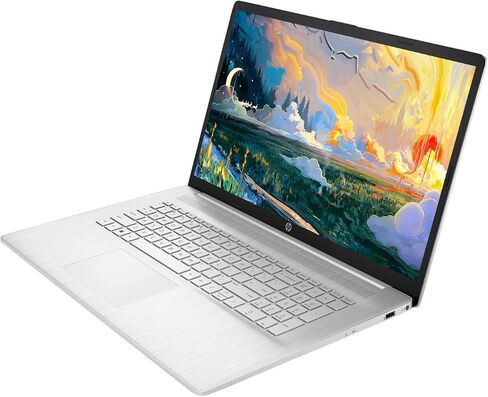 كمبيوتر محمول HP 17، شاشة 17.3 بوصة HD+، معالج Intel Core i3-1125G4 من الجيل الحادي عشر، ذاكرة وصول عشوائي 32 جيجابايت، 1 تيرابايت SSD، واي فاي، HDMI، كاميرا ويب، Windows 11 Home، فضي (متجدد) in Saudi Arabia