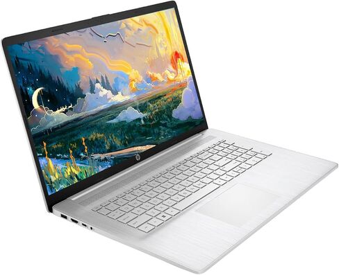 كمبيوتر محمول HP 17، شاشة 17.3 بوصة HD+، معالج Intel Core i3-1125G4 من الجيل الحادي عشر، ذاكرة وصول عشوائي 32 جيجابايت، 1 تيرابايت SSD، واي فاي، HDMI، كاميرا ويب، Windows 11 Home، فضي (متجدد) in Saudi Arabia