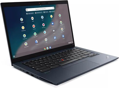 Lenovo ThinkPad C14 Chromebook كمبيوتر محمول للأعمال مقاس 14 بوصة FHD IPS Touch Intel 10-core i7-1265U 16GB RAM 256GB SSD بإضاءة خلفية بصمة الإصبع Thunderbolt FHD كاميرا خصوصية شحن سريع مع ملحق ICP in Saudi Arabia