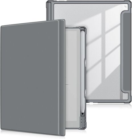 Case Compatible with BOOX Tablet Go 10.3 ePaper E Ink Tablet,Hard Transparent Back Protective Cover with Pen Holder,Auto Wake/Sleep,Black in Kuwait