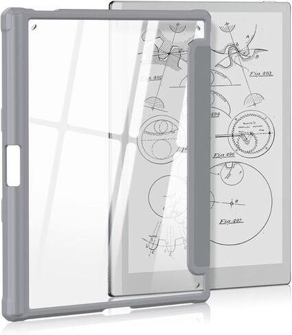 Case Compatible with BOOX Tablet Go 10.3 ePaper E Ink Tablet,Hard Transparent Back Protective Cover with Pen Holder,Auto Wake/Sleep,Black in Kuwait