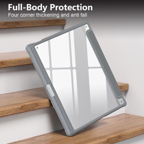 Case Compatible with BOOX Tablet Go 10.3 ePaper E Ink Tablet,Hard Transparent Back Protective Cover with Pen Holder,Auto Wake/Sleep,Black in Kuwait