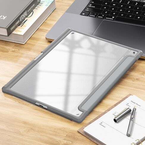 Case Compatible with BOOX Tablet Go 10.3 ePaper E Ink Tablet,Hard Transparent Back Protective Cover with Pen Holder,Auto Wake/Sleep,Black in Kuwait