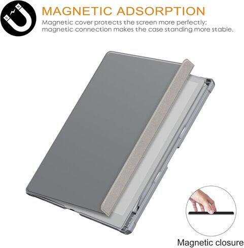 Case Compatible with BOOX Tablet Go 10.3 ePaper E Ink Tablet,Hard Transparent Back Protective Cover with Pen Holder,Auto Wake/Sleep,Black in Kuwait