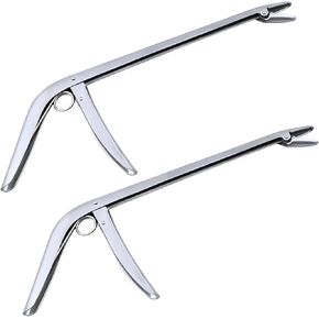 2 Pcs Stainless Steel Fish Hook Remover Fishing Extractor Freshwater and Saltwater Set