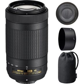 Nikon CRTNK70300KRB 70-300mm f/4.5-6.3G VR DX AF-P ED Zoom-NIKKOR Lens - (Renewed)