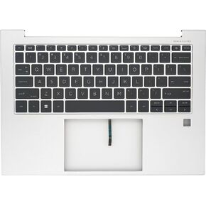 Replacement Upper Case Palmrest for HP EliteBook 840 845 G9,EliteBook 840 845 G10 Series Laptop with US Layout Backlit Keyboard Assembly N45442-001 N09058-001 Silver