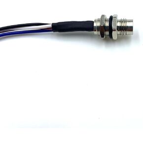 M8 4Pin Male Connector Cable,A Coded Straight Back Mount Cable 1M Waterproof Female Aviation Socket UnShielded Electrical Cable IP67 Sensor Receptacle (1M)