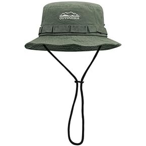 Clakllie Fishing Hat Foldable Wide Brim Boonie Hat Washed Cotton Hunting Sun Hats Outdoors Camping Cap Jungle Hiking Hat