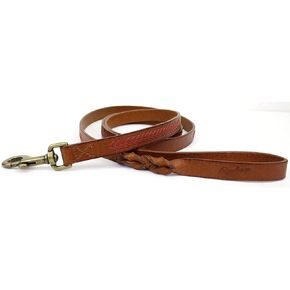 Rawlings | Baseball Stitch Leather Dog Leash | 5 Ft. | Multiple Colors
