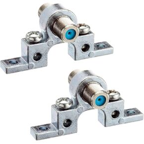 iMBAPrice (Pack of 2 Single 2.5GHz F-Pin Grounding Block - Includes 2 Mounting Screws