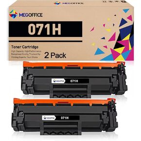 Compatible Toner Cartridge Replacement for Canon 071 Black Toner Cartridge High Capacity 071H CRG071H for LBP122dw MF273dw MF275dw LBP122 LBP120 MF270 MF272dw (2Pack, Black)