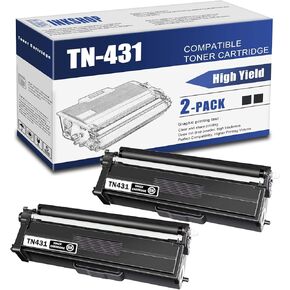 TN431BK TN-431BK Compatible TN431 TN-431 Black Toner Cartridge Replacement for Brother TN-431 HL-L8360CDW MFC-L8610CDW Toner (2 Pack).