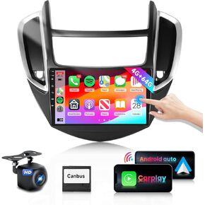 8 Core 4G 64G Car Radio for Chevy Trax 2014-2016 with Apple Carplay Android Auto Podofo 9inch Android Car Stereo with 1280 * 720P IPS Touch Screen Canbus BT FM GPS WiFi Mirror Link Backup Camera