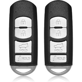 2 Keylessbest Replacement for 2016 2017 2018 2019 Mazda CX-5 CX-9 Key Fob Remote Control WAZSKE13D02 4 Buttons 315MHz