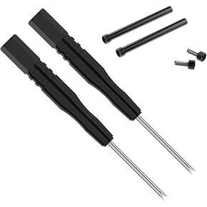 Compatible with Amazfit T-Rex Ultra (A2142) Smart Watch Screw Accessory, 2PCS Stainless Steel Replacement Screws with 2PCS Screwdrivers Removal Tool for Amazfit T-Rex Ultra Smartwatch (Black)