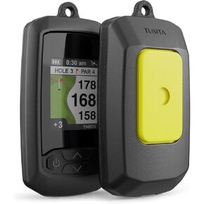 TUSITA Silicone Case Compatible with Izzo Swami 6000 Handheld Golf GPS - Black