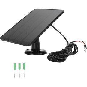 Solar Panel for Google Nest Eufy Camera Outdoor or Indoor(Battery Version), 5V 10W Adjustable Mount Solar Panel with 9.8ft Cable for Ring Video Doorbell 2 (not for 2nd) (CSP4W-O-W)