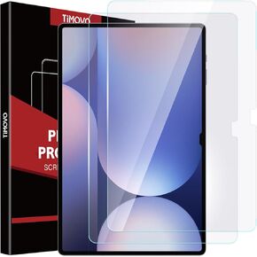 TiMOVO 2 Pack Screen Protector for Samsung Galaxy Tab S10+ plus 2024/S9 FE Plus 5G/S9 Plus 2023/S8 Plus/S7 FE 5G 2021/S7 Plus 12.4 Inch, Tempered Glass, High Response