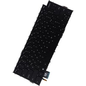 Deal4GO Backlit Keyboard CYJV4 2R30J replacement for Dell XPS 9500 9510 9520 9530 9700 9710 9720 Precision 5550 5560 5750 5760, BLACK
