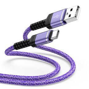 Samsung S24 Ultra Charger Cable Fast Chaging for Galaxy S24 S24+ S23 FE A15 5g A14 A54 A13 A53 S22 S21 S20 A35 A55 Z Flip 6, 6FT Android Phone Power Car Cord for iPhone 15 Pro Max Plus, Pixel 8a 7Pro