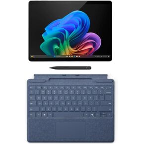 Microsoft Surface Pro 11 Bundle, 2-in-1 Tablet with Pro Keyboard and Slim Pen, Copilot+ PC, 13" Touchscreen OLED Display, Snapdragon X Elite (12 Core), 16GB RAM, 2TB SSD, Windows 11 Pro, Black