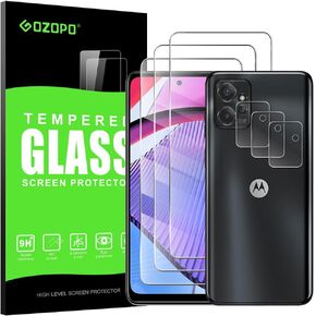 [3+3 Pack Screen Protector for Motorola Moto G Power 5G（Released 2023） [Scratch Resistant] [Bubble Free] Tempered Glass Screen Film