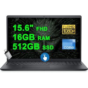 DELL Inspiron 15 3520 Business Laptop 15.6" FHD Anti-Glare Touchscreen Intel 10-Core i5-1235U (Beats i7-1195G7) 16GB RAM 1TB SSD Win11 w/ICP Accessory