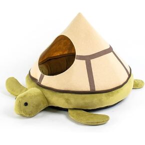 SSDHUA Cat Nest Crab Turtle Shaped Cat Sofa Bed Cute and Comfortable Pet Cat House Removable Four Seasons Use Soft Pet Bed Suitable for Small Cats and Dogs (Turtle)
