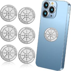 6Pcs Protection Cell Phone Stickers Effective Protector Cell & Smart Phones, Laptops, Tablets, TV, Monitors TV Electronic Devices Blockers- All Devices(Gold)