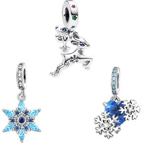Charms Beads 925 Sterling Silver Christmas Halloween Dangle Pendant with 5A Cubic fits for Charms Bracelets for Woman Girl Mother's Day Christmas Birthday Gift