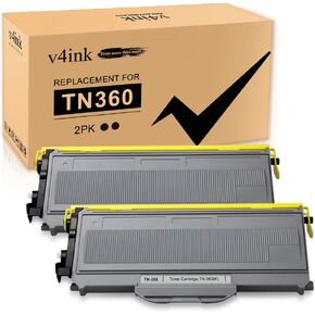 v4ink Compatible Toner Cartridge Replacement for Brother TN360 TN330 Work with HL-2140 HL-2170W DCP-7030 DCP-7040 MFC-7340 MFC-7345N MFC-7440N MFC-7840W Printer, 2-Pack