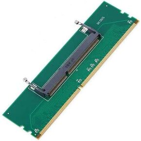 DDR3 204Pin to 240Pin Lod DDR3 Laptop SO DIMM to Desktop DIMM Memory RAM Adapter Green