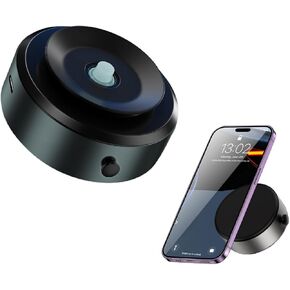 Electric Vacuum Magnetic Suction Phone Mount, Hands-Free Magnetic Cell Phone Holder for Car/Gym/Kitchen/Mirror/Bath/Smooth Surface, Compatible with iPhone & Android
