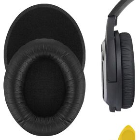 Geekria QuickFit Replacement Ear Pads for Sennheiser HD418, HD419, HD428, HD429, HD439, HD438, HD448, HD449 Headphones Ear Cushions, Headset Earpads, Ear Cups Cover Repair Parts (Black)