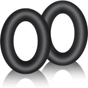Adhiper Silicone Ear Pads Cover Protector for Bose QuietComfort Ultra Headphones,Sweatproof Headphones Cushions,Rugged Durability Earcup Cover Protector,Replacement Ear Cushions Cover(Black)