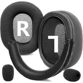 Breathable&Durable Earpads Cushion&Headband Replacement Compatible with Microsoft Xbox Wireless Stereo Headset 20th Anniversary Special Edition Ear Pads with Mesh Fabric and Memory Foam