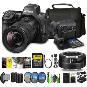 Nikon Z8 Mirrorless Camera with 24-120mm f/4 Lens + EN-EL15C Battery + 64GB SF-M Tough Series Memory Card+ Photo Editing Software + Lens Cap FTZ II Mount Adapter + More in Kuwait