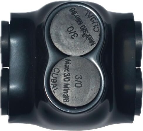 Insulated Wire Connectors DMNI - Polaris Connector Lugs Taps for Wires Range 2/0-6AWG - Aluminum and Copper Wire Split Bolt Connector Slotted or 3/16" (D2/0-1 Pack of 2) in Kuwait