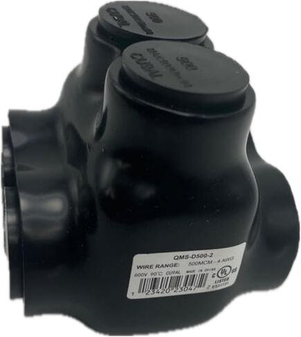 Insulated Wire Connectors DMNI - Polaris Connector Lugs Taps for Wires Range 2/0-6AWG - Aluminum and Copper Wire Split Bolt Connector Slotted or 3/16" (D2/0-1 Pack of 2) in Kuwait