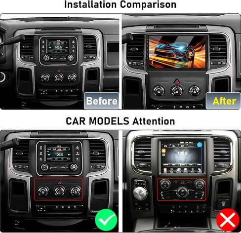 2G+64G Android 13 Car Stereo for Dodge Ram 1500 2500 3500 2013-2019 with Wireless Carplay Android Auto,9'' Touchscreen Dodge Ram Car Radio with WiFi,GPS Navigation,Bluetooth FM/RDS SWC+Backup Camera in Saudi Arabia