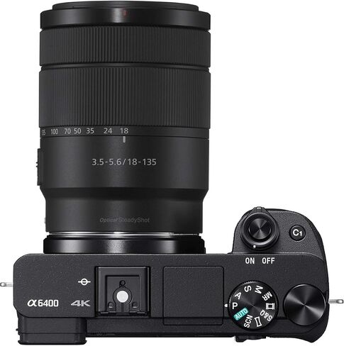 Sony a6400 Mirrorless Camera 4K APS-C Camera Body ILCE-6400B Bundle with Sigma 30mm F1.4 DC DN C Lens + Deco Gear Condenser Microphone + Travel Bag Case + Photo Video Software Kit + Accessories in Kuwait