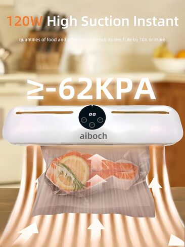 Vacuum Sealer Machine, Vacuum Sealer for Food, Food Vacuum Sealer Machine, 2 Auto Modes, Digital Countdown Display, 30 Bags in Saudi Arabia
