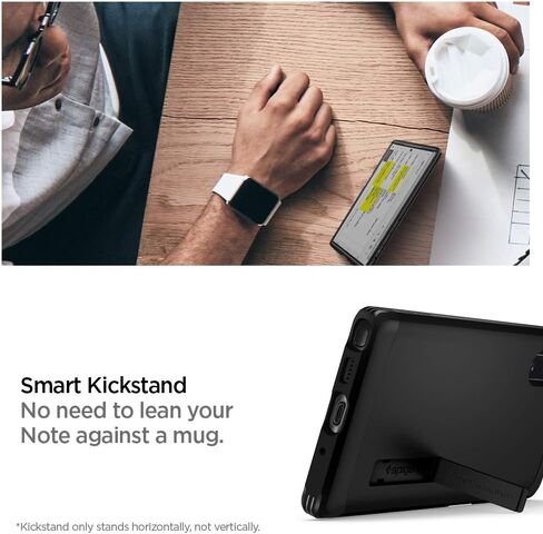 Spigen Tough Armor [Extreme Protection Tech] Designed for Samsung Galaxy Note 10 Plus Case/Galaxy Note 10 Plus 5G Case (2019) - Black in Saudi Arabia