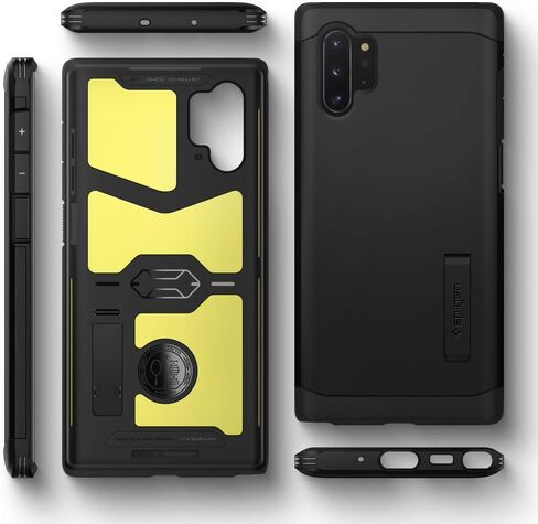 Spigen Tough Armor [Extreme Protection Tech] Designed for Samsung Galaxy Note 10 Plus Case/Galaxy Note 10 Plus 5G Case (2019) - Black in Saudi Arabia