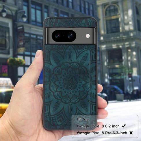 Harryshell Compatible with Google Pixel 8 Case Wallet Detachable Magnetic Cover Leather Case Cover with Cash Coin Zipper Pocket 12 Card Slots Holder Wrist Strap Lanyard (Flower Purple) in Saudi Arabia